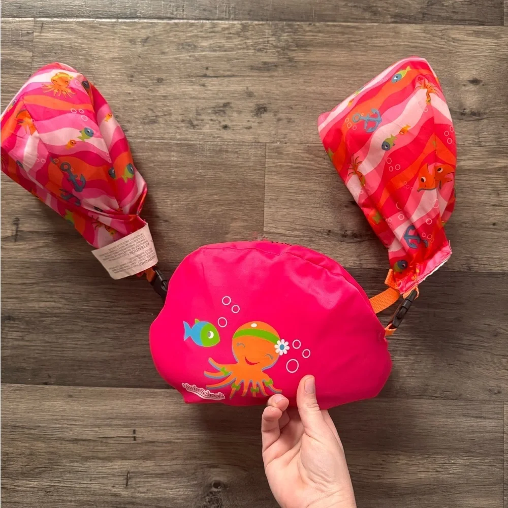 Vibrant Pink Kids Swim Floaties